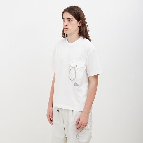 And Wander Pocket T-Shirt Off White 610990 Degli Uberti